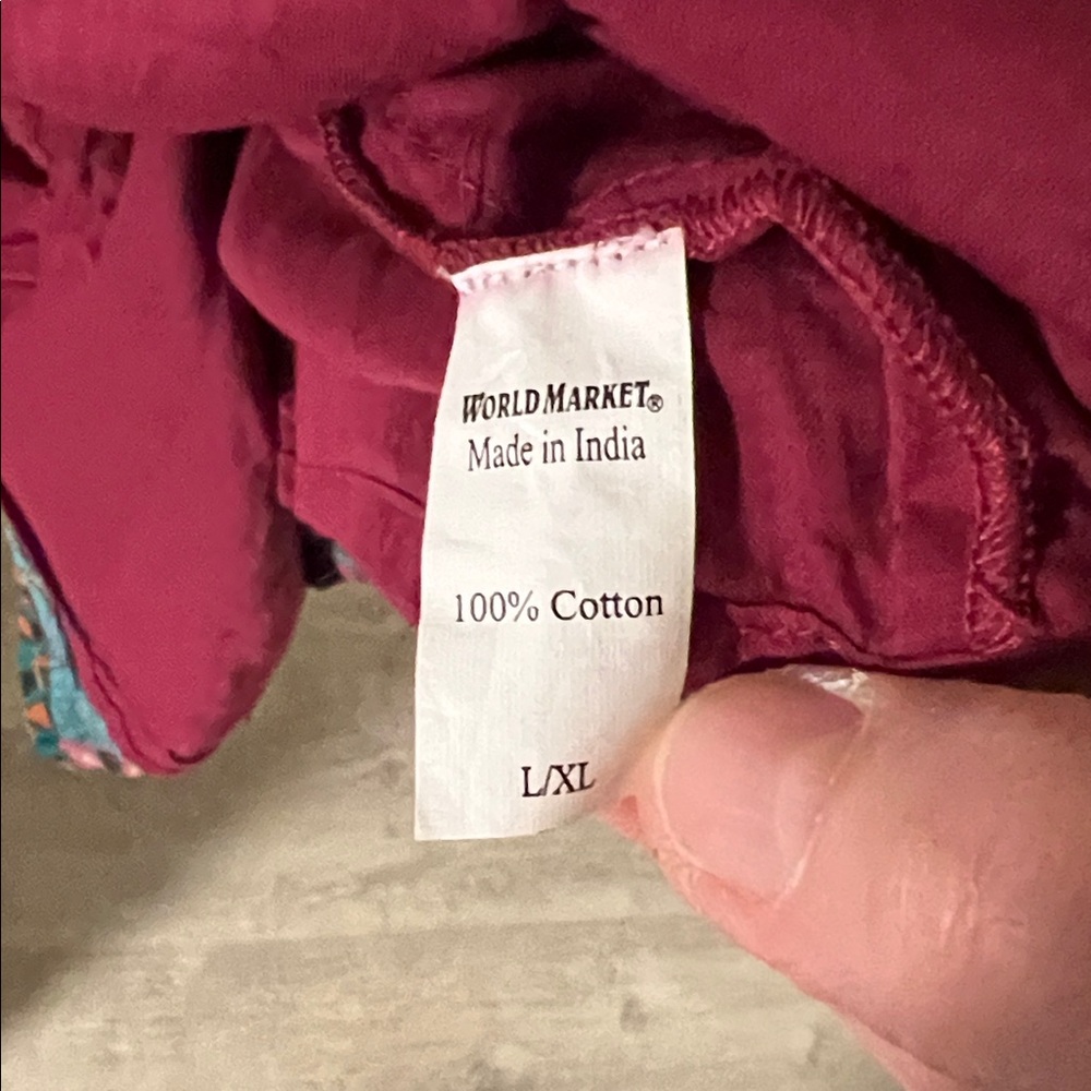 World Market Boho Multicolor Patchwork Babydoll M… - image 4